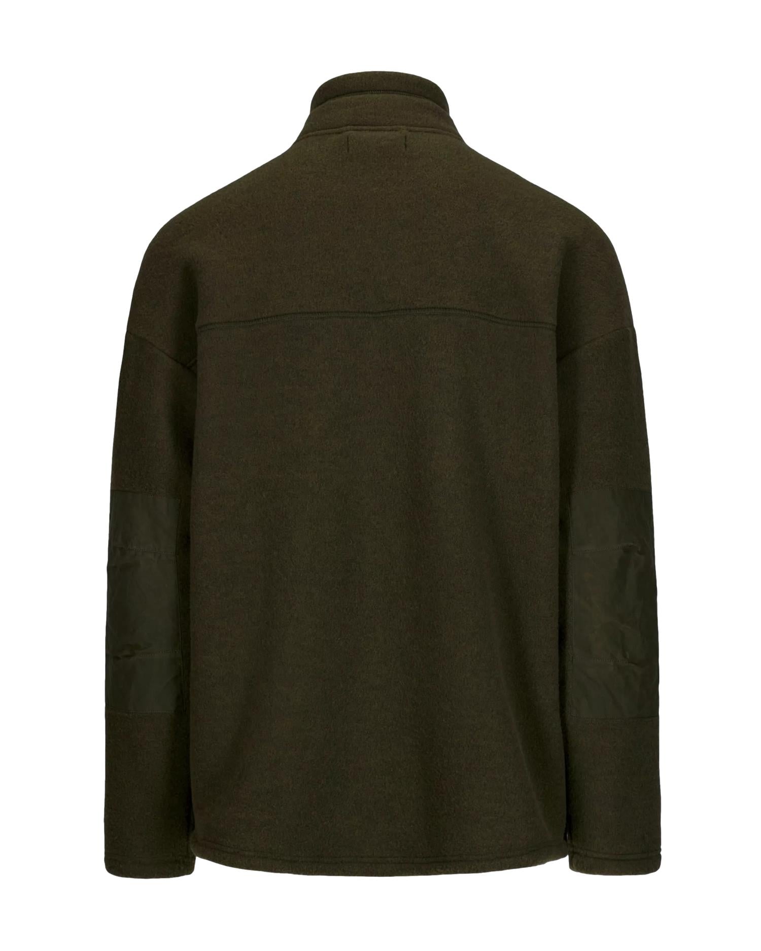 Amundsen Vagabond Waxed Fleece Mens Genser Militærgrønn