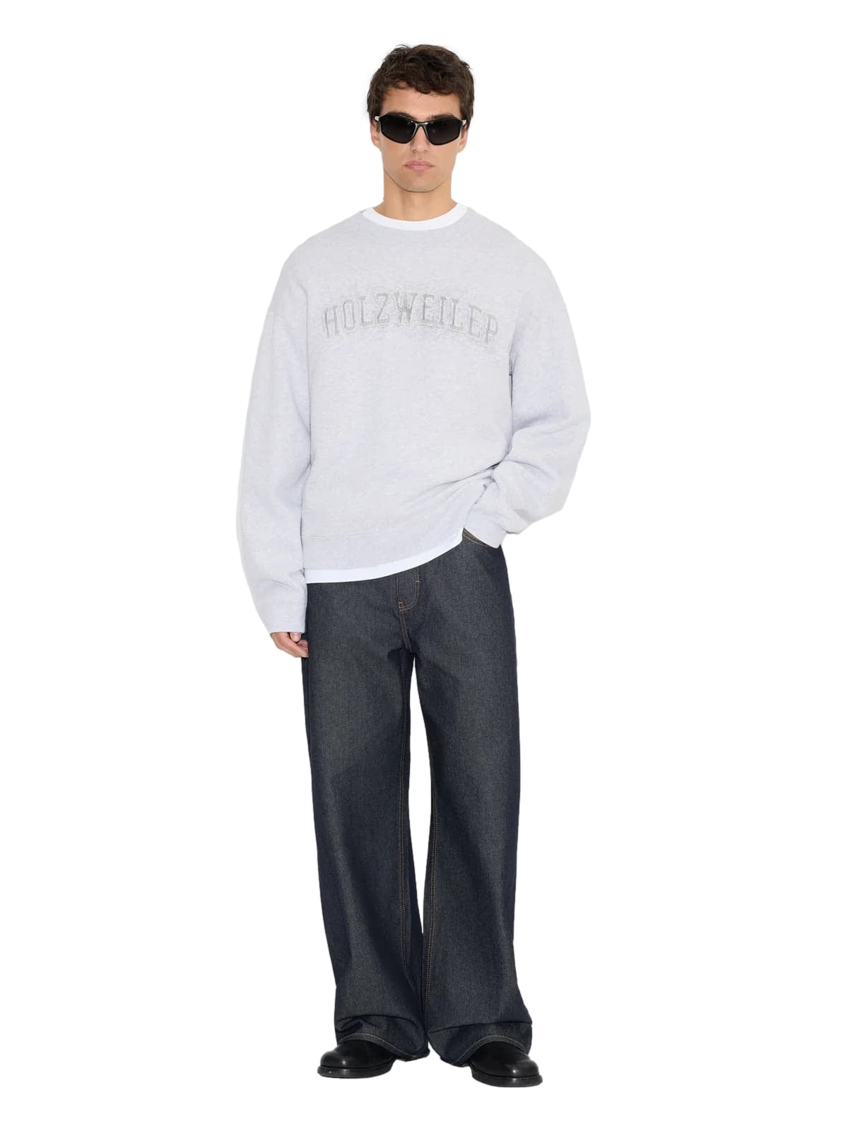 Holzweiler Anthony Crewneck sweater Genser Lys Grå Melert