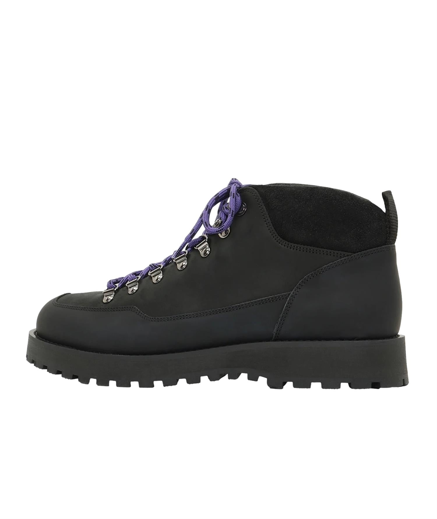 Garment Project Dune Mid - Black Crazy Horse Leather Sko Sort