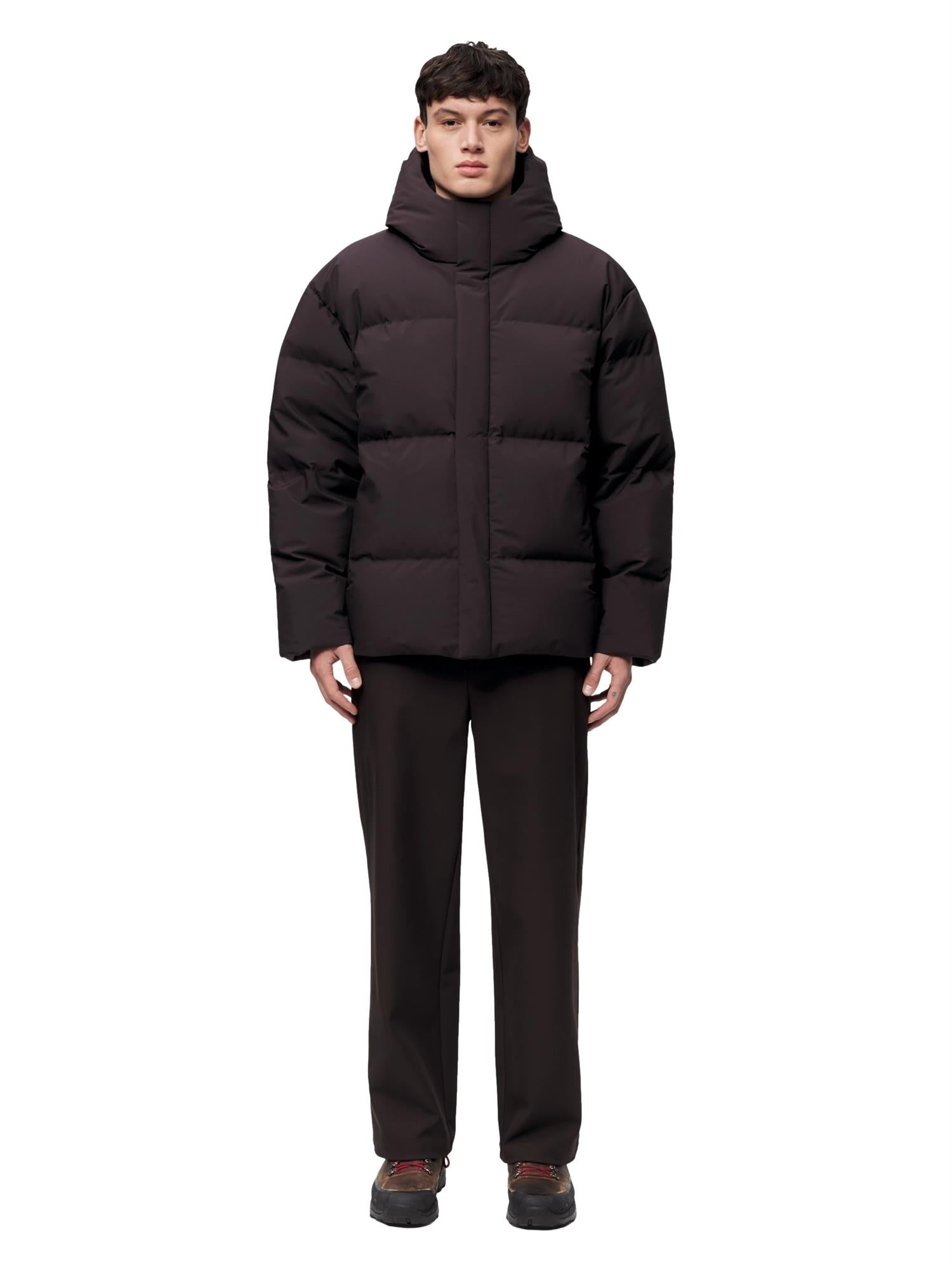 Blæst Grotli Down Jacket Brown Soil Jakke Mørkebrun