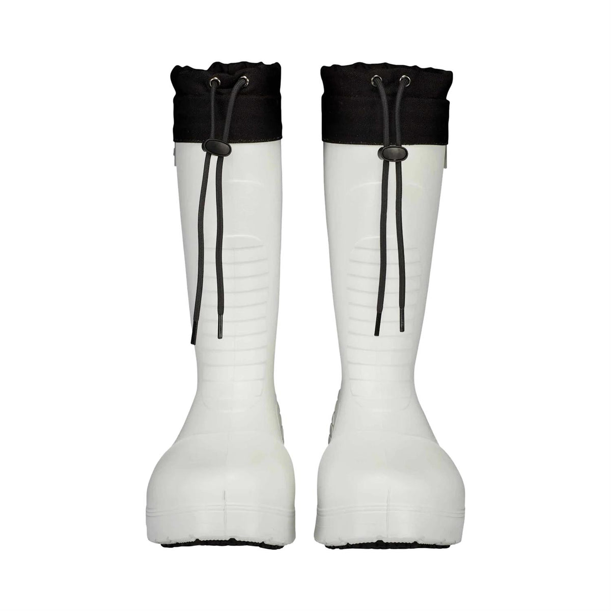 Hvite Fubuki NISEKO 3.0 skisko med komfortabel design og gode ytelsesegenskaper, vist fra siden.