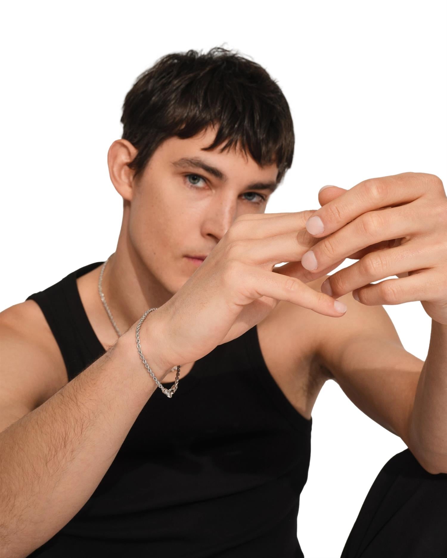 Tom Wood Rope Bracelet 7.7 Armbånd Sølv