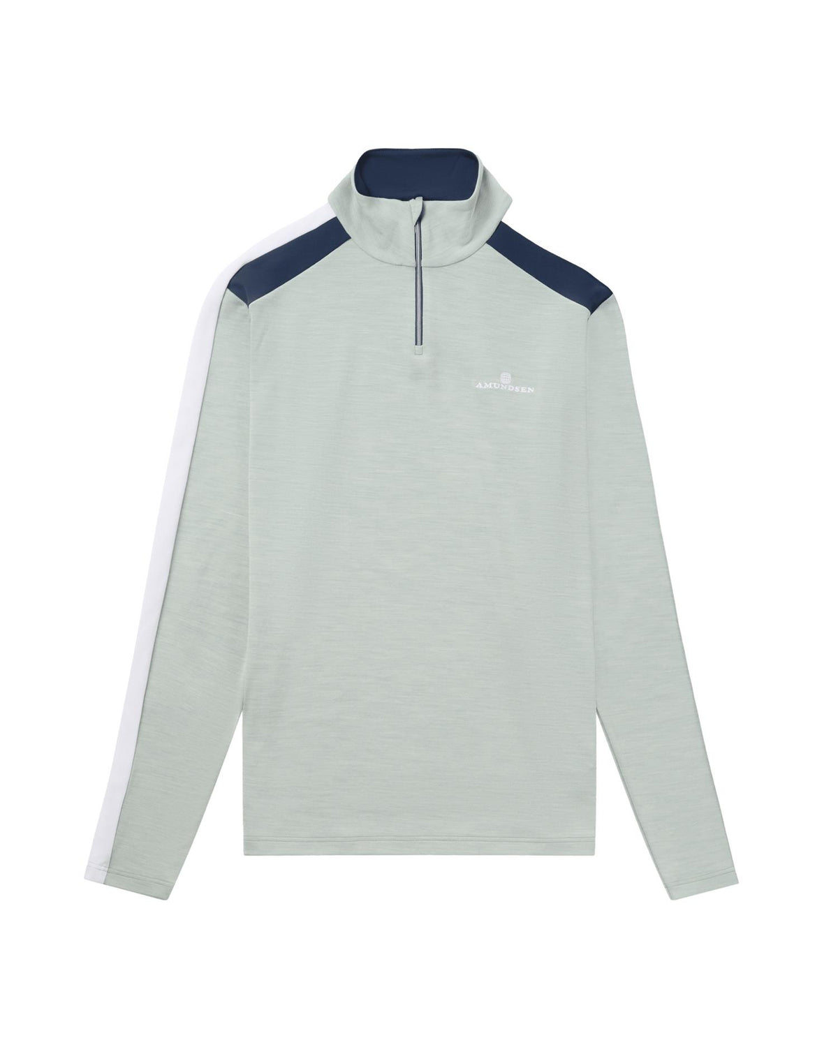 Amundsen 5Mila Half Zip Mens Stripe Genser Turkis