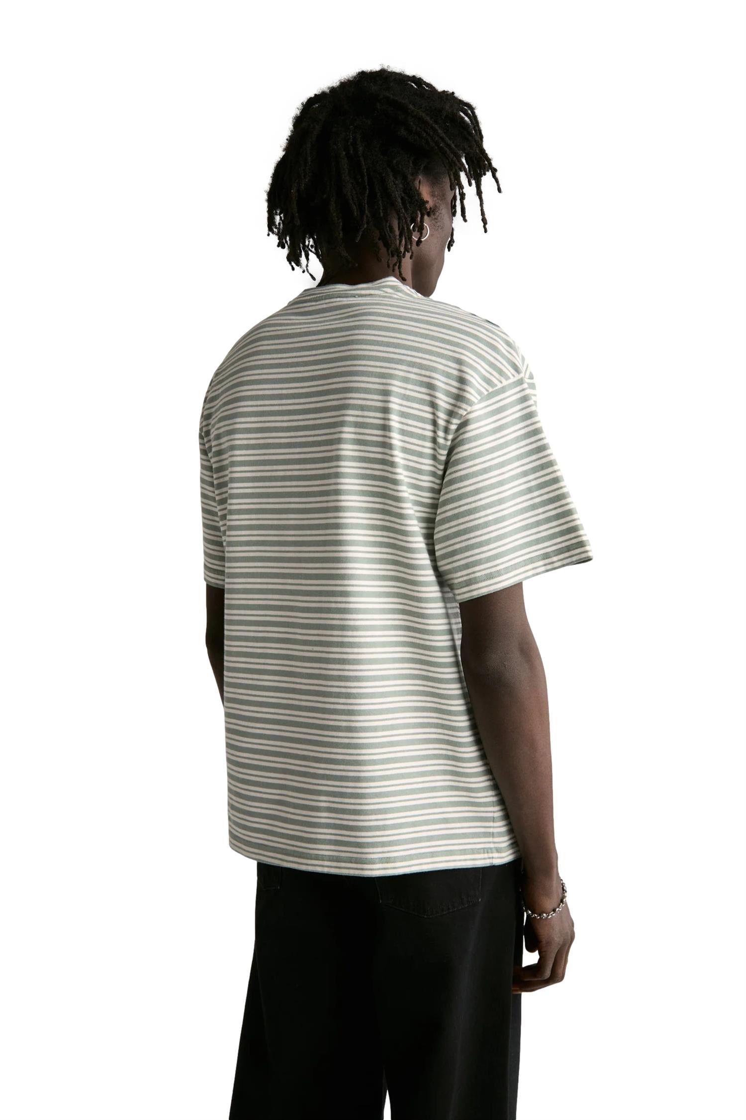 Livid Nelson T-shirt Hvit Og Grønn - modostore.no