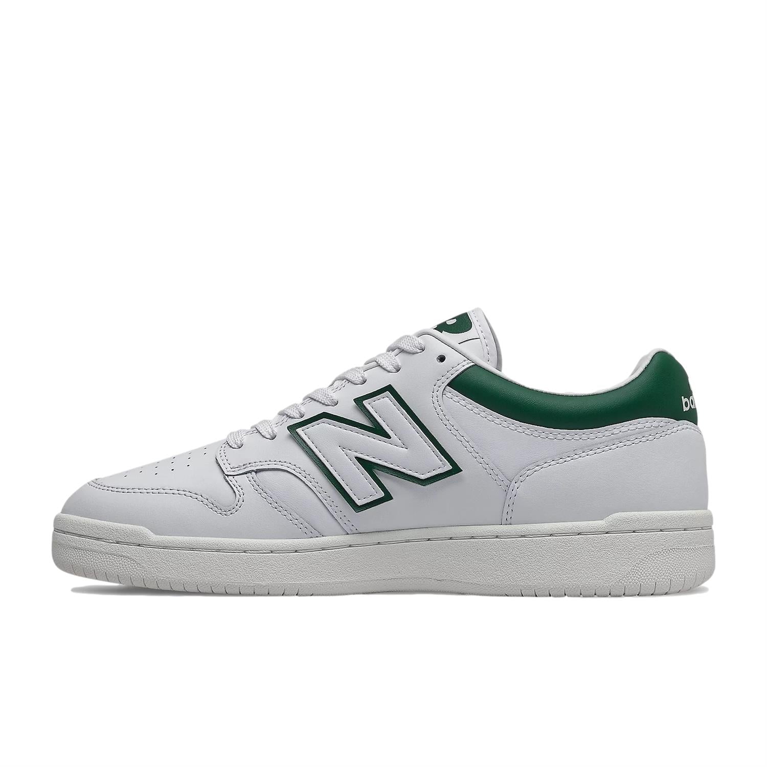 New Balance BB 480 LGT Sko Hvit Og Grønn - modostore.no