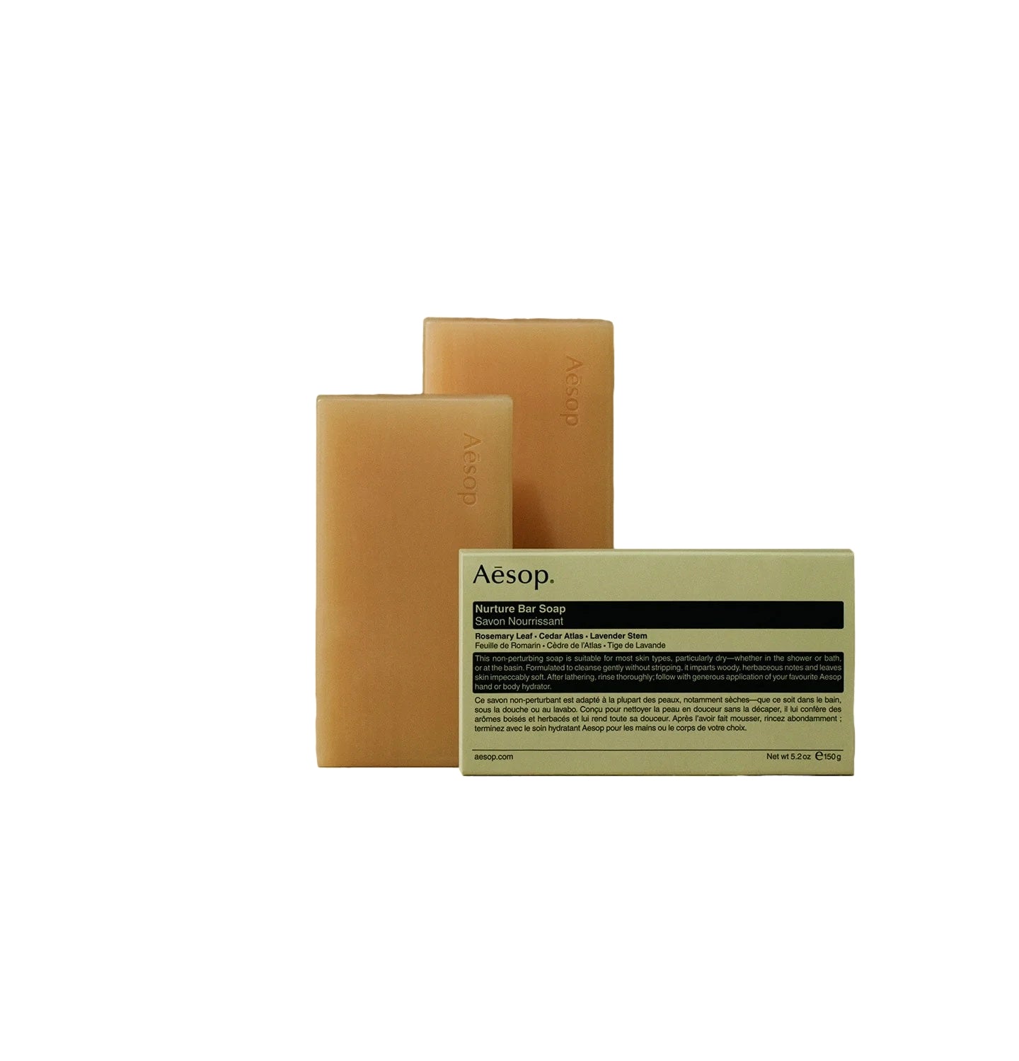 Aesop Nurture Bar Soap 150g Dusjsåpe Pastellgul - modostore.no