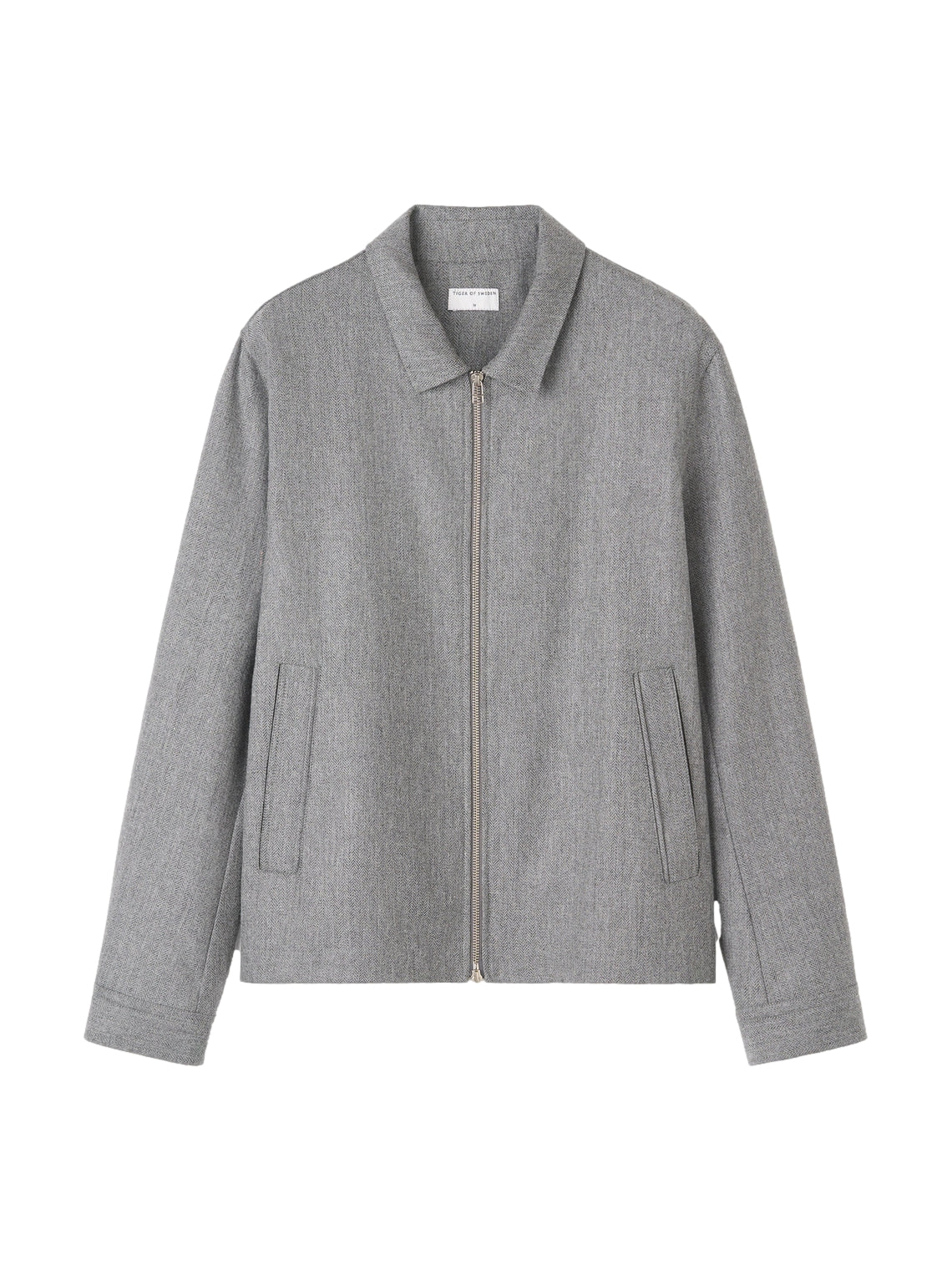 Tiger of Sweden Barnaby Zip Overshirt Grå - modostore.no