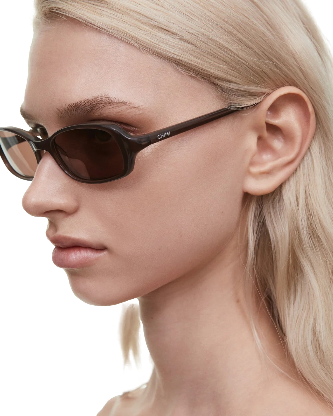 Chimi Eyewear Code Brown Porcelain Solbriller Lysebrun