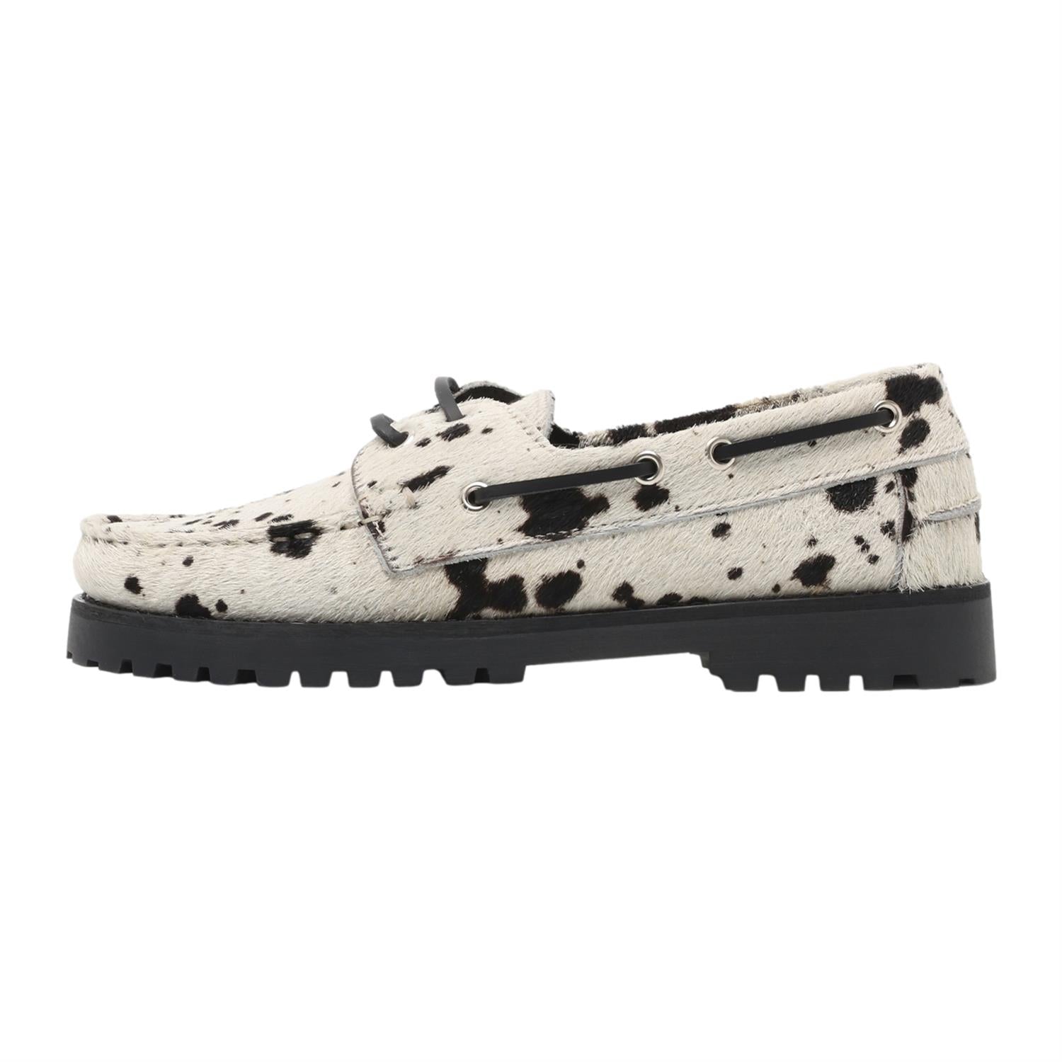 Garment Project Ollie Boat Shoe Sko Hvit Og Sort - modostore.no