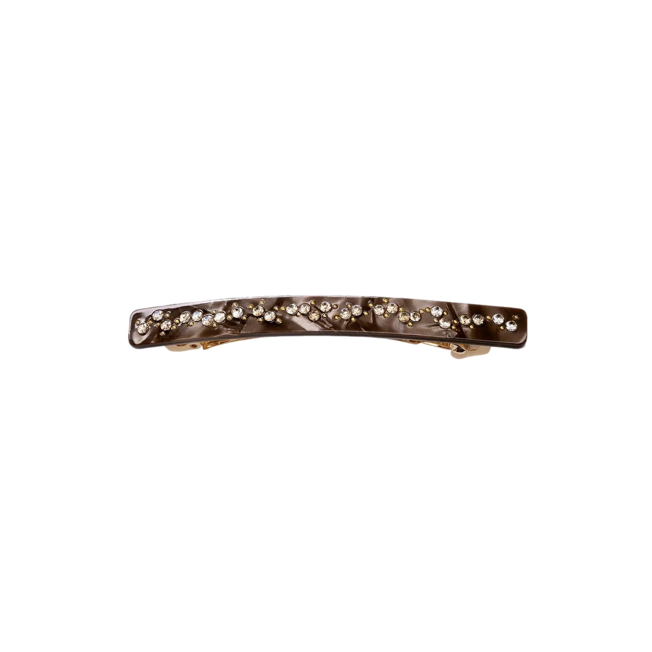 Maanesten Juin Hairclip Chocolate Hårspenne Brun Mønster