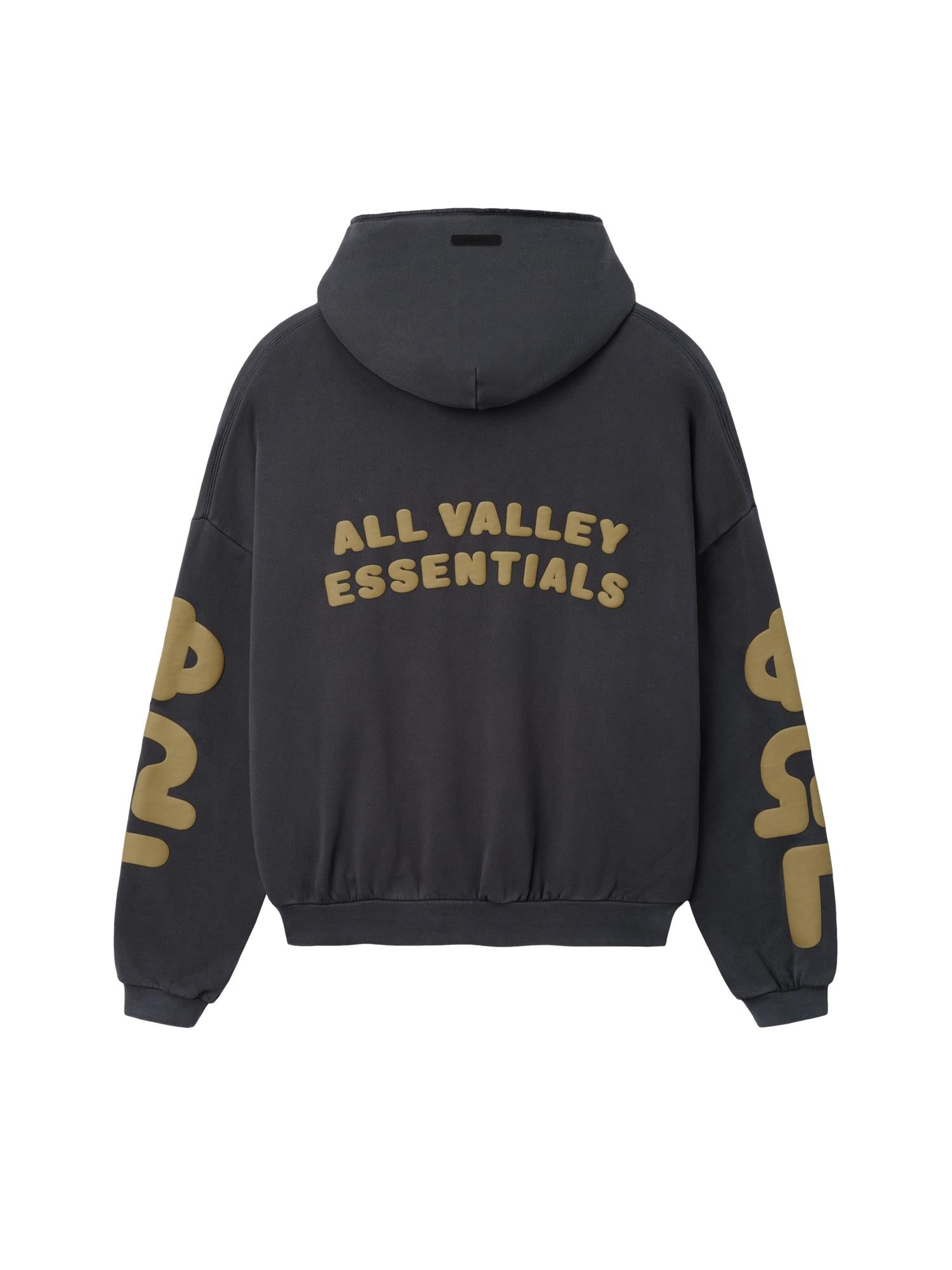 Fear of God Essentials 90'S Zip-Up Hoodie Hettegenser Mørkegrå