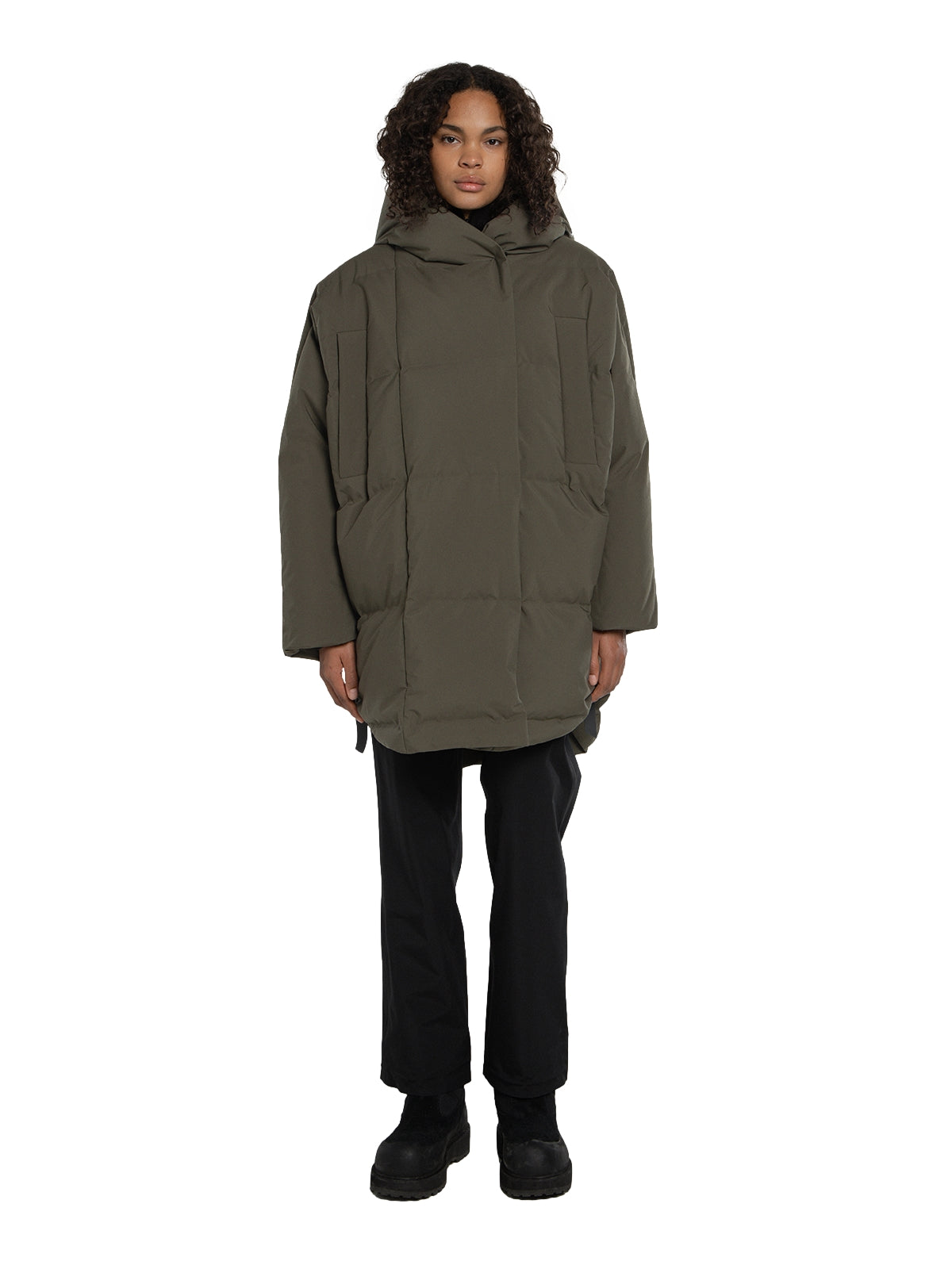 Blæst Spitsbergen Down Jacket Grape Leaf Jakke Oliven