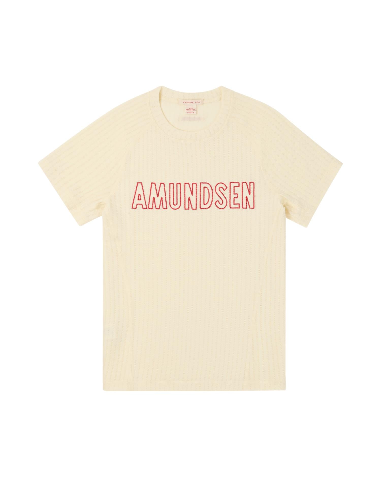 Amundsen Hero's Hide Tee Womens Ullundertøy Off-White
