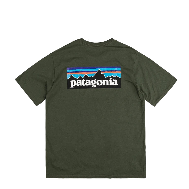 Patagonia M P-Logo Responsibili-Tee T-shirt Flaskegrønn - modostore.no