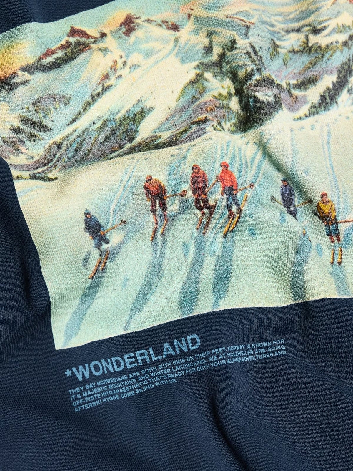 Holzweiler Duke National Crew Crewneck Mørkeblå