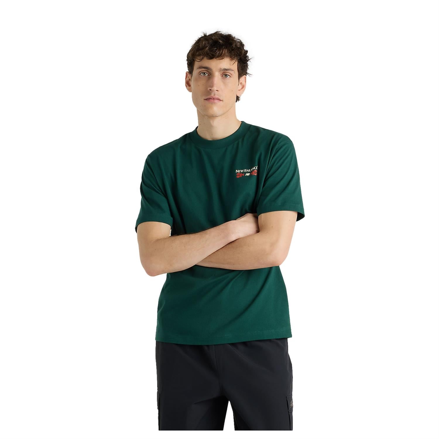 New Balance Grab a Bite Boston T-Shirt T-shirt Mørkegrønn