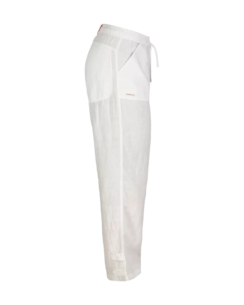 Amundsen Safari Linen Pants Womens Bukse Hvit - modostore.no