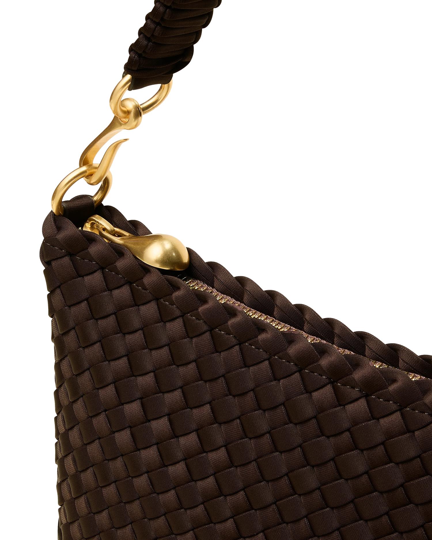 Naghedi Porto Small Half-Moon Chocolate Veske Brun - modostore.no