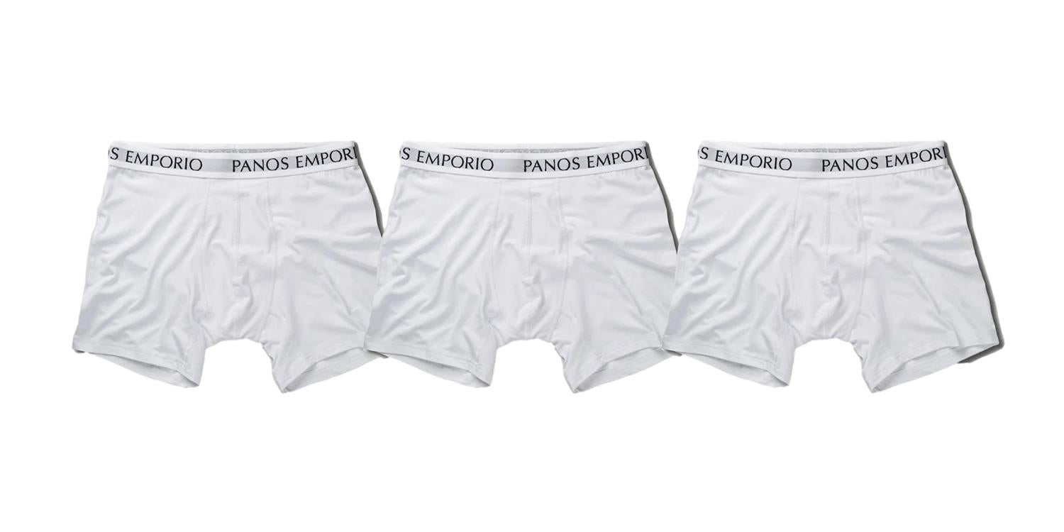 Panos Emporio 3-pk Base Bamboo Boxer Boxershorts Hvit - modostore.no