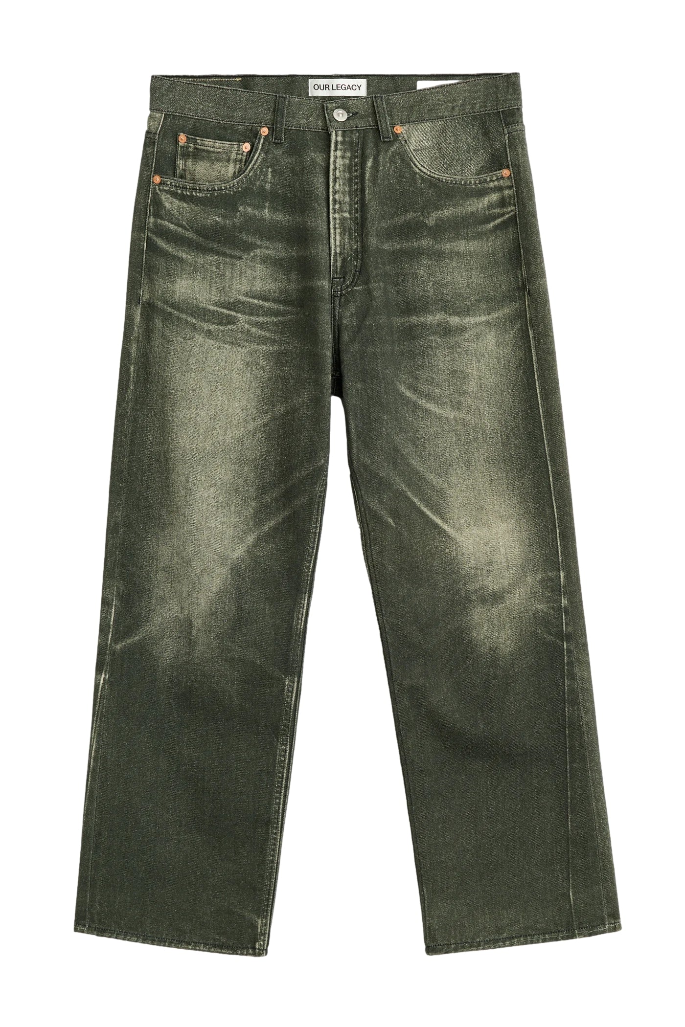 Our Legacy Third Cut Jeans Grå Grønn - modostore.no