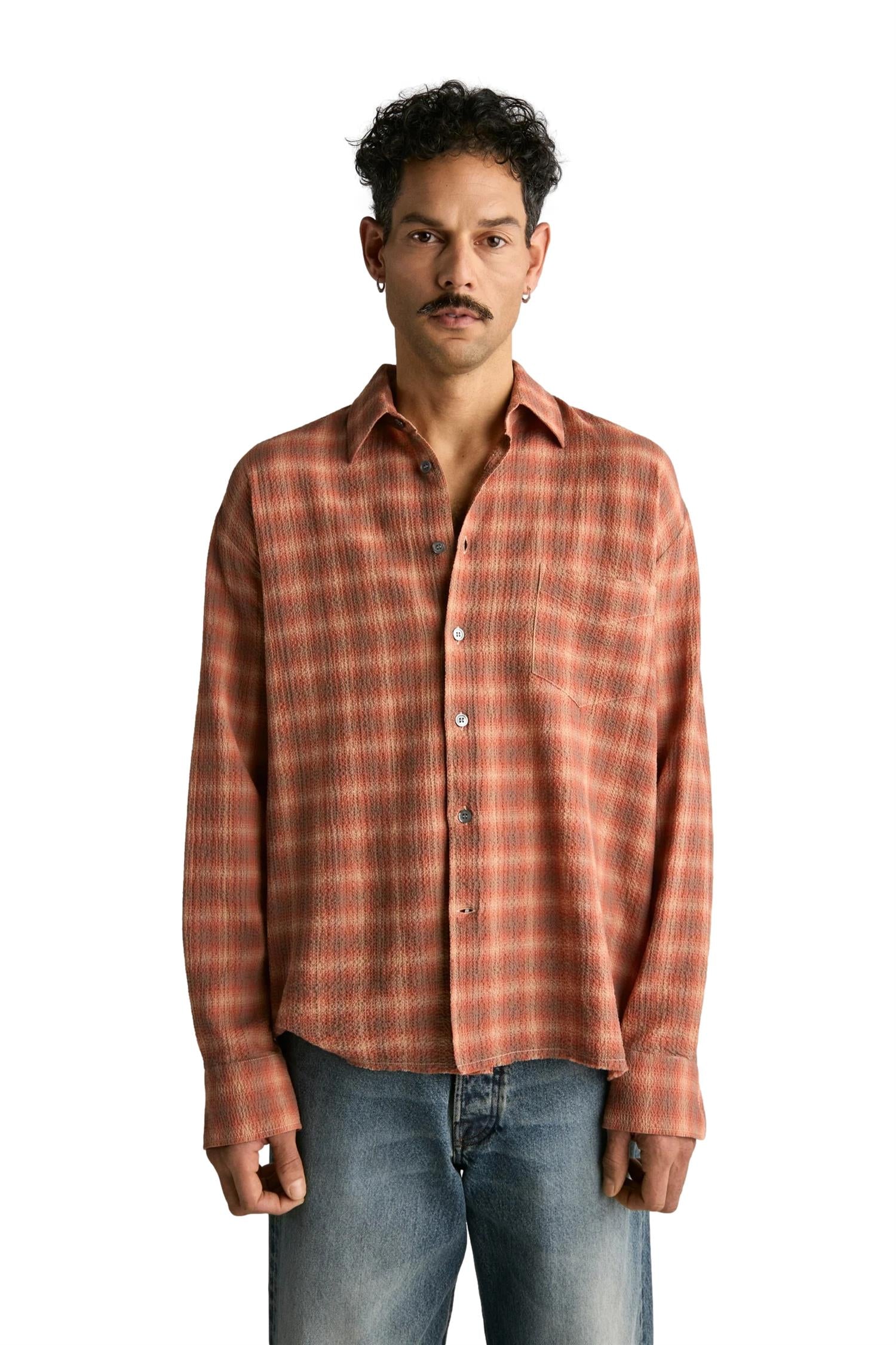 Livid Keen Skjorte Oransje Mønster - modostore.no