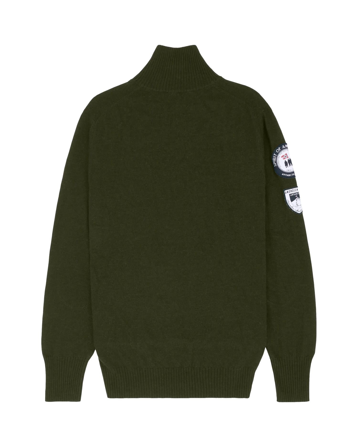 Amundsen Peak Half Zip Mens Genser Flaskegrønn