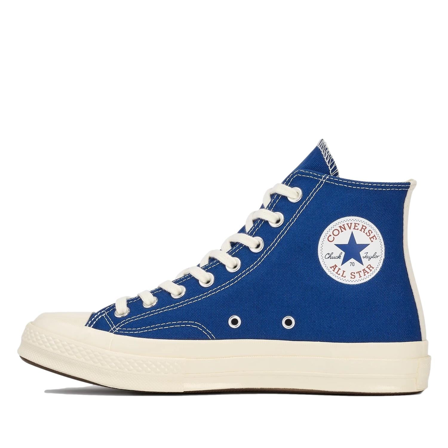 Comme des Garcons Play x Converse CDG BIG HEART HI TOP Blue Sko Blå - modostore.no