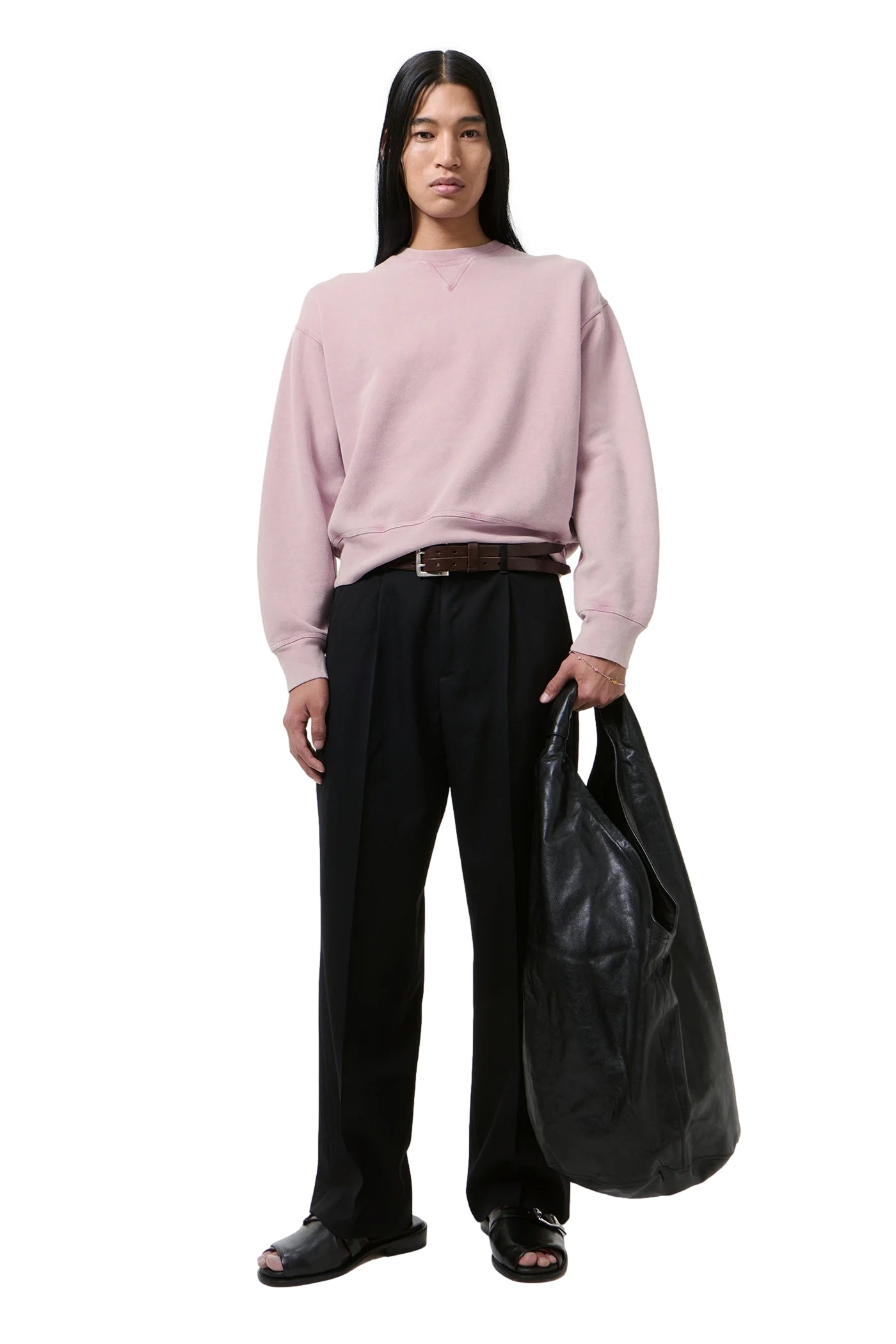 Our Legacy Base Sweat Crewneck Rosalilla - modostore.no