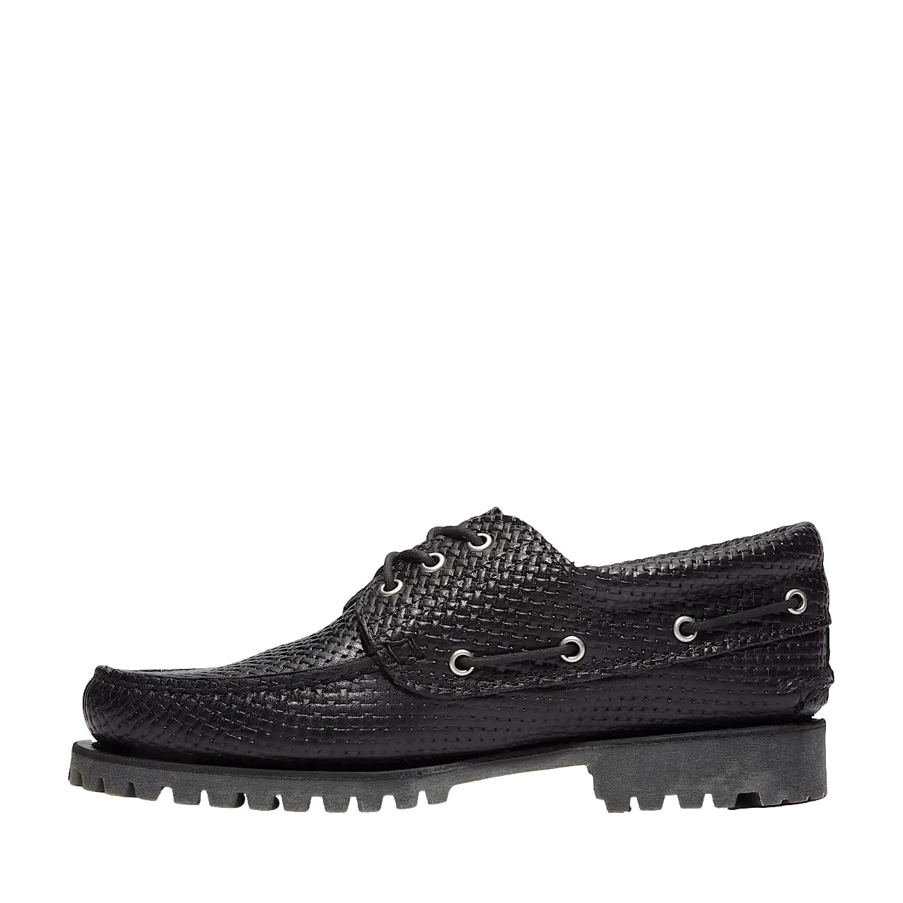 Timberland Authentic 3-Eye Lug Boat Shoe Sko Sort Mønster