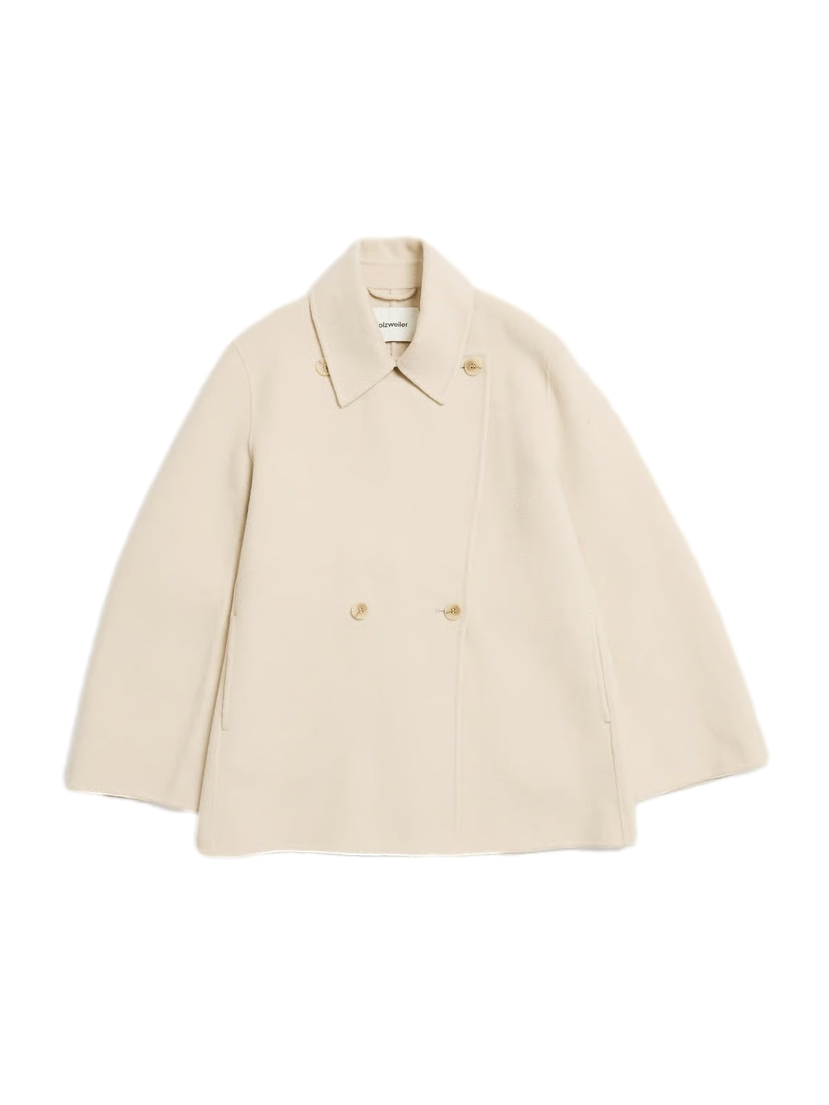 Holzweiler Felsa Wool Peacoat Jakke Beige - modostore.no