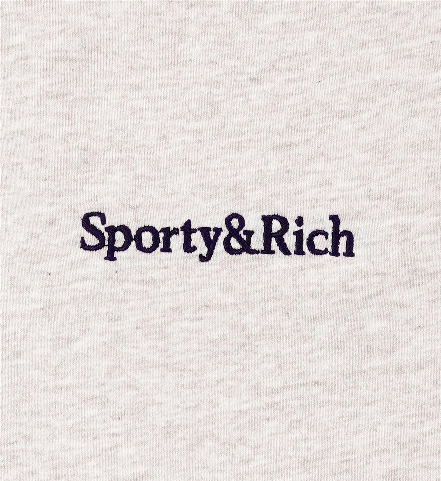 Sporty & Rich Yankees Serif Sweatpant Joggebukse Lys Grå Melert - modostore.no