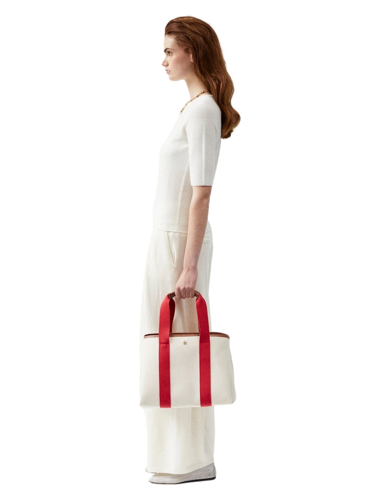 Rue de Verneuil Traversée M Red Veske Beige Og Rød