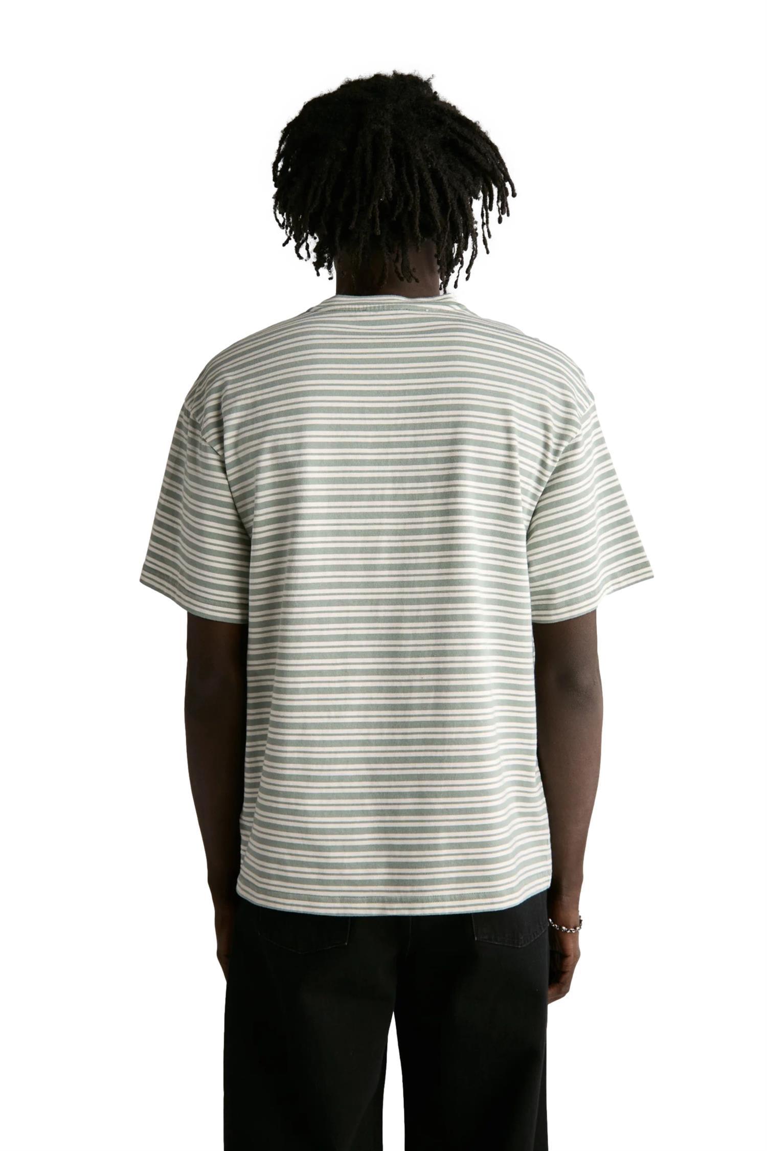 Livid Nelson T-shirt Hvit Og Grønn - modostore.no