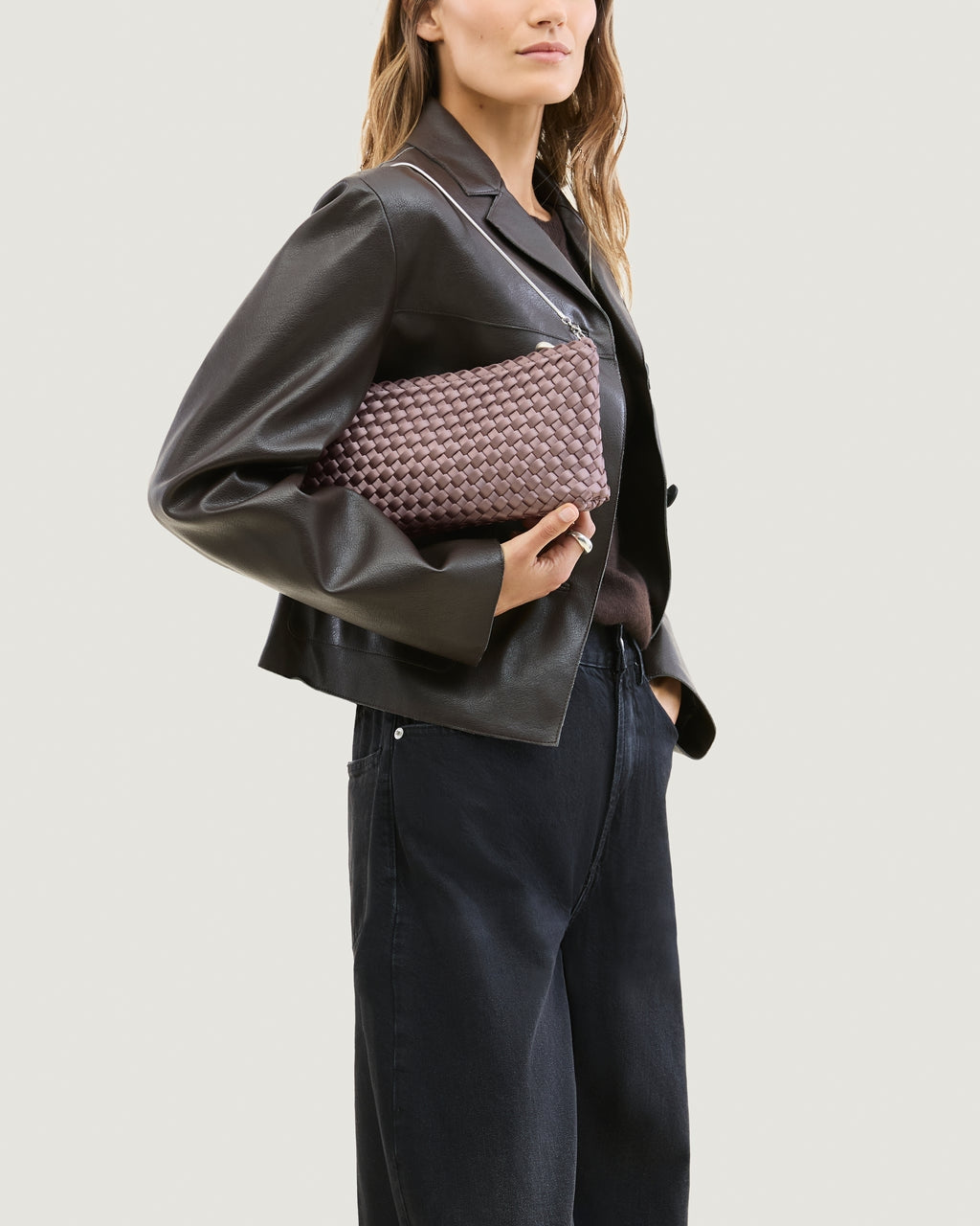 Naghedi Gala Clutch Satin Veske Lilla/Grå