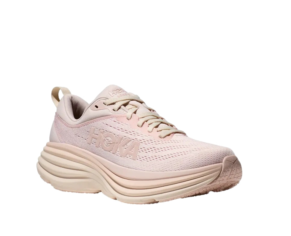 HOKA W Bondi 8 Sko Lys Rosa