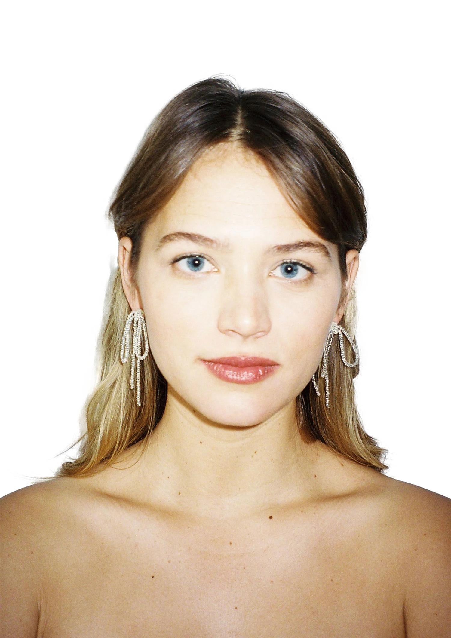 Pura Utz Sad Bow Earstick Øredobber Sølv