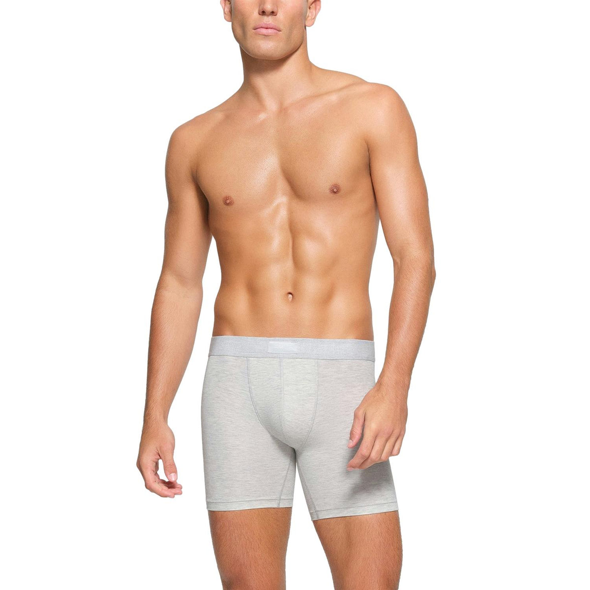 SKIMS Cotton 3-Pack Boxer Brief 5 Inch Boxershorts Sort Og Grå