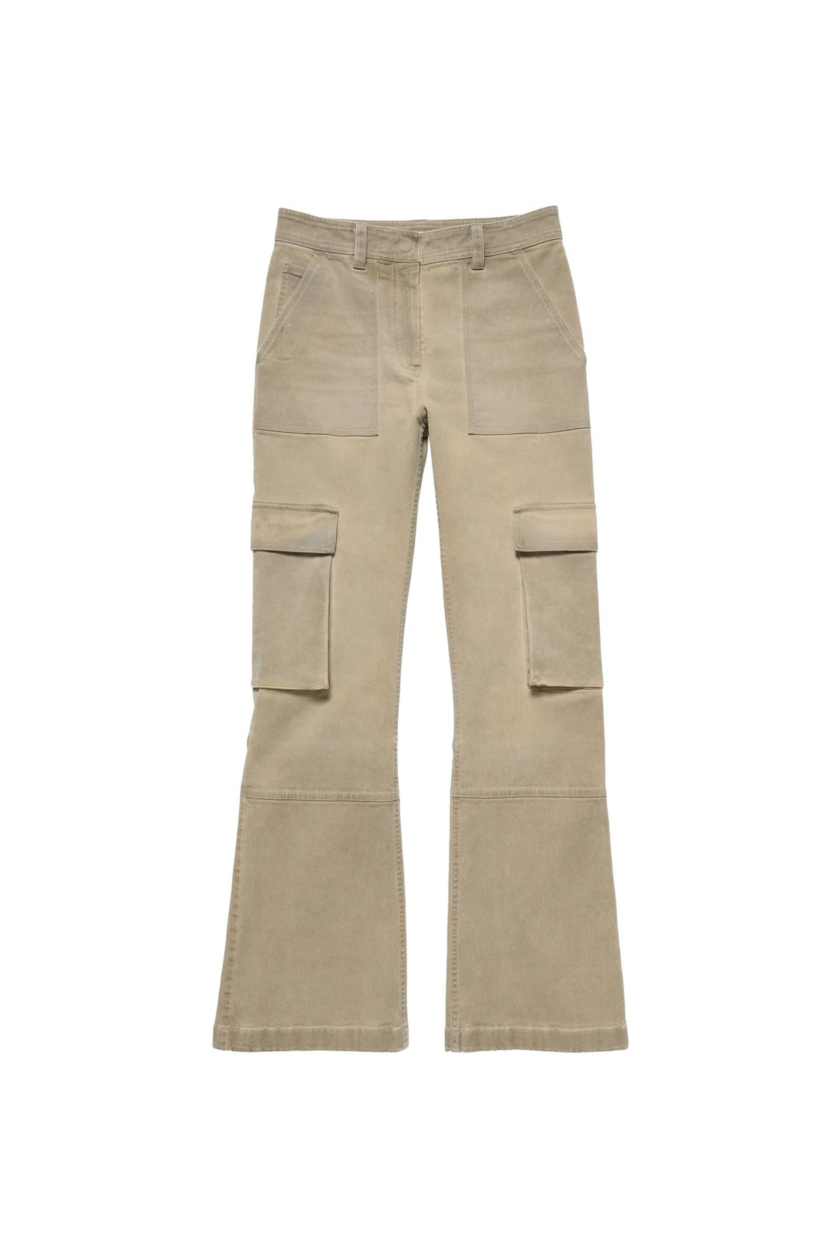 Acne Twill Cargo Trousers Bukse Cargo Beige