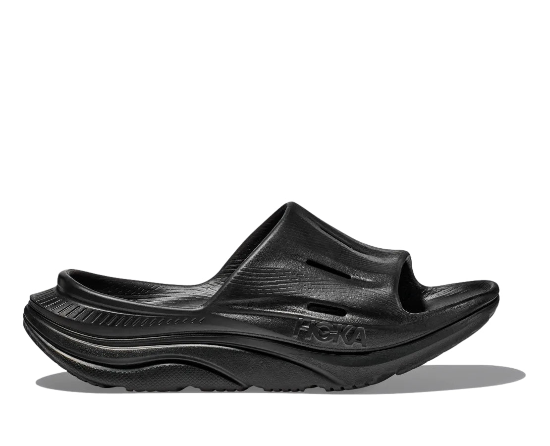 HOKA U Ora Recovery Slide 3 Sko Sort - modostore.no