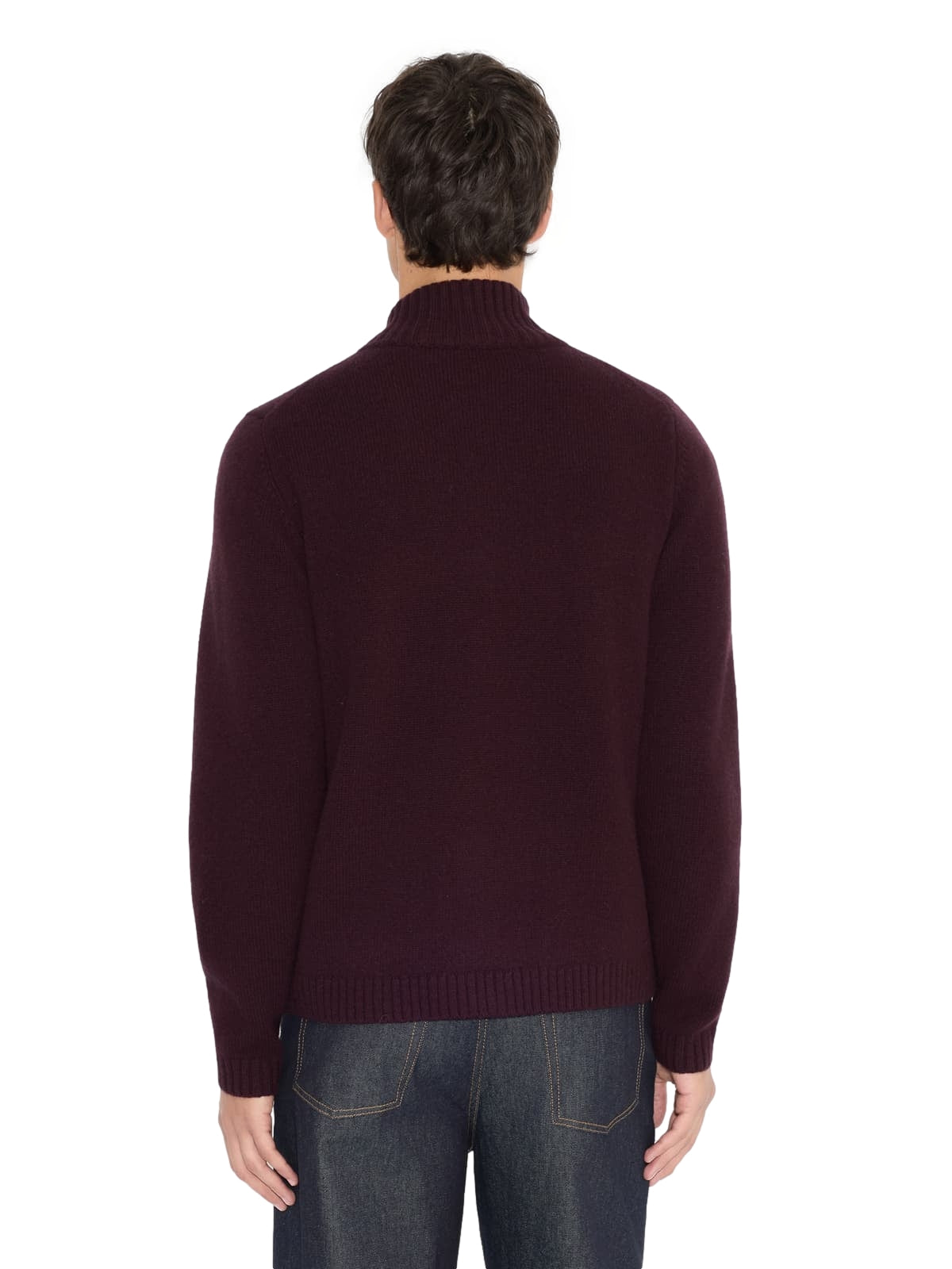 Holzweiler Andreas Zip-Up Cardigan Cardigan Burgunder