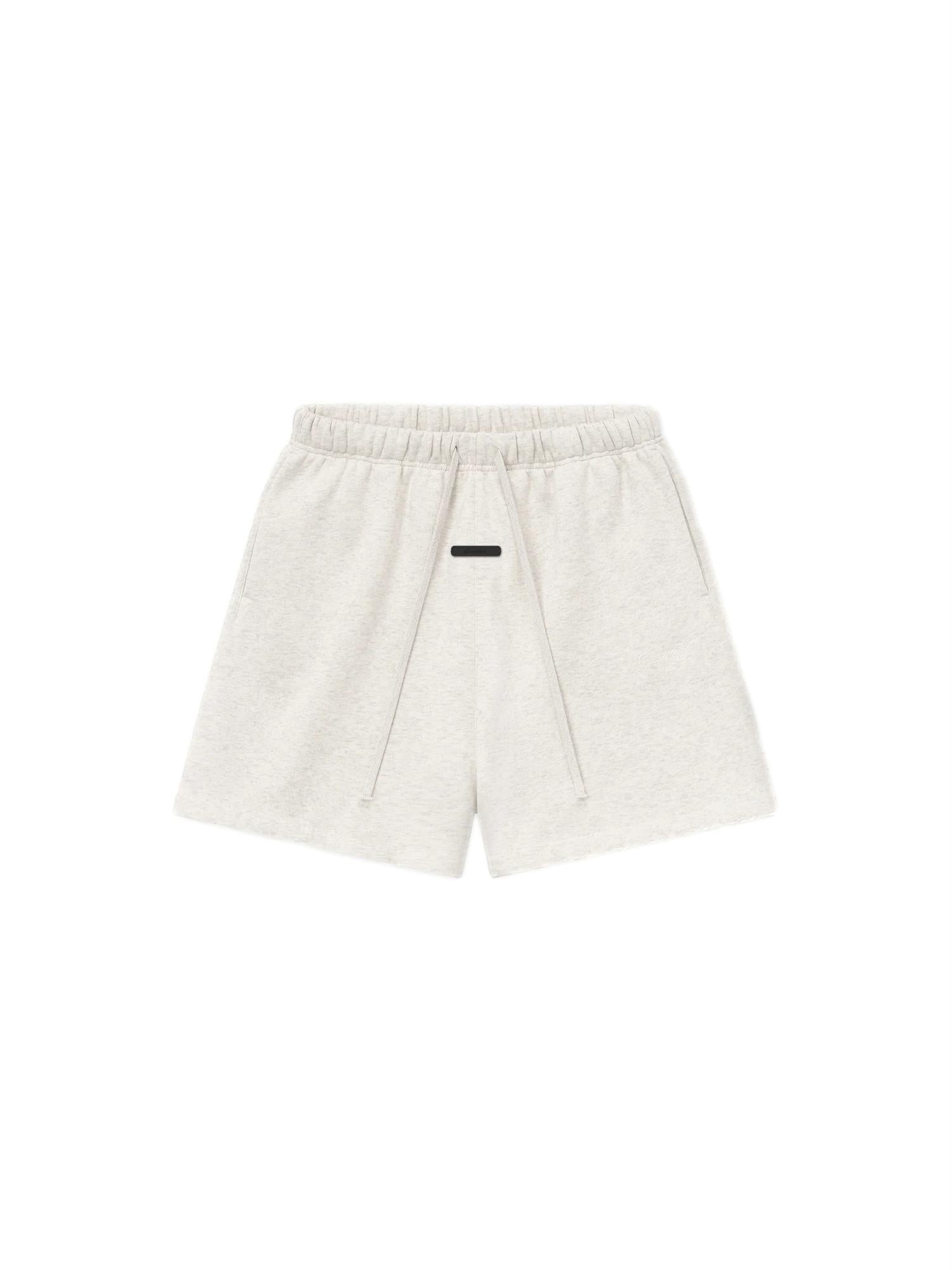 Fear of God Essentials Signature Classic Short Shorts Lys Grå Melert - modostore.no