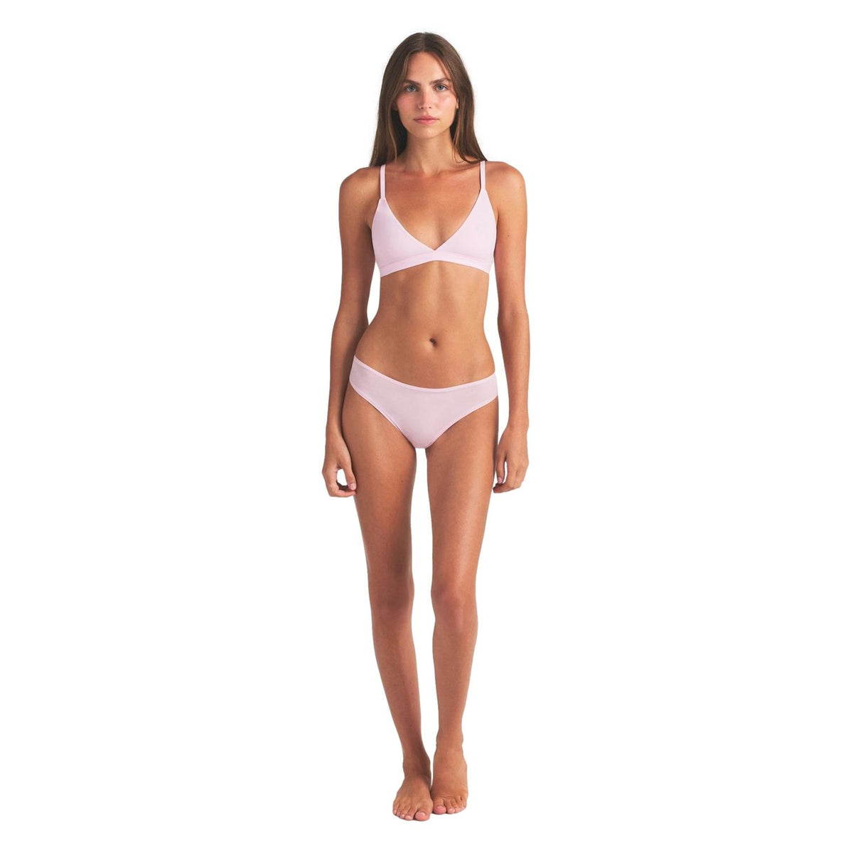 SKIMS Fits Everybody Triangle Bralette i lyserosa Cherry Blossom undertøy
