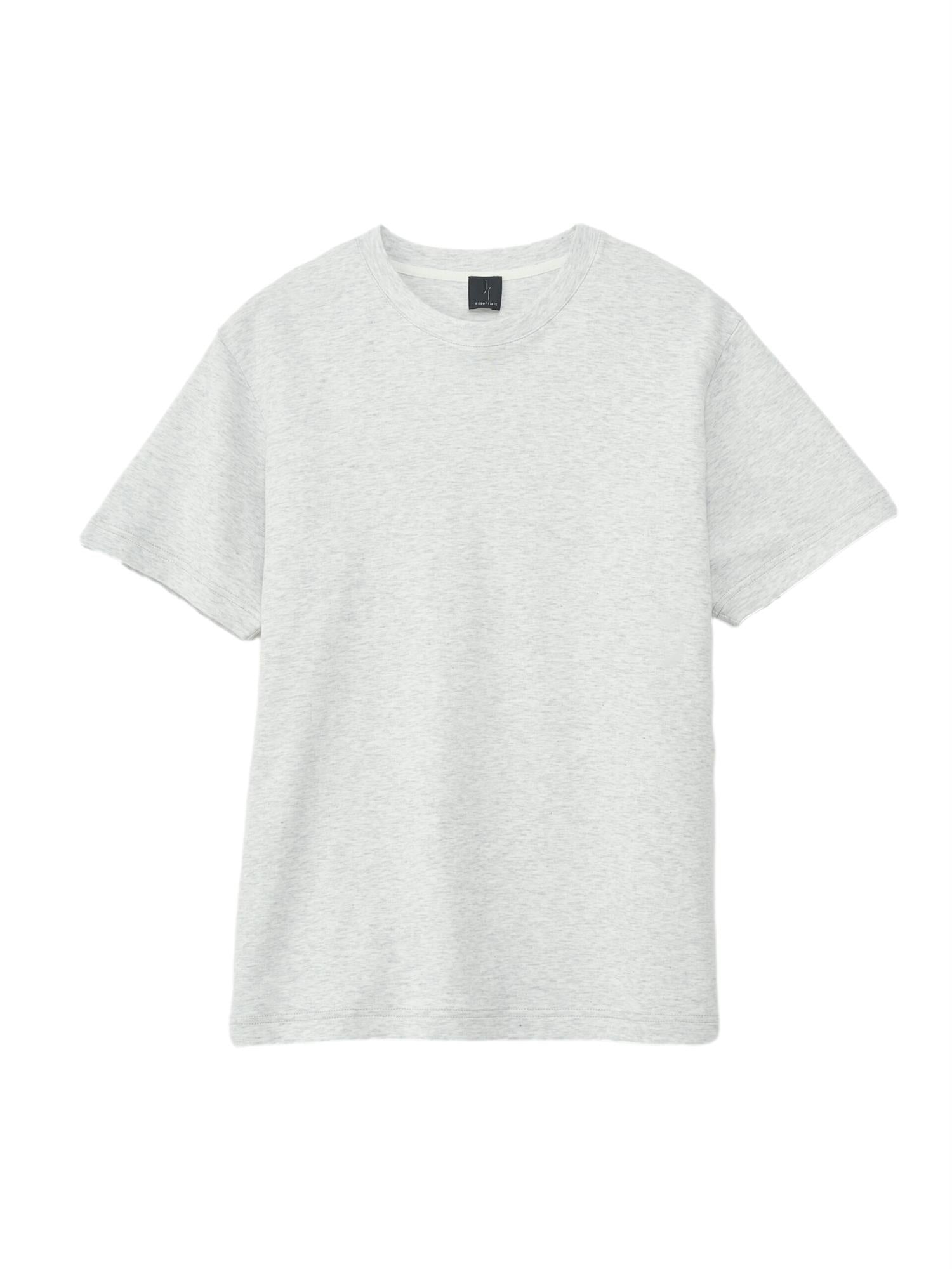 Julie Josephine Roundneck Cotton Jersey Tee T-shirt Lysegrå - modostore.no