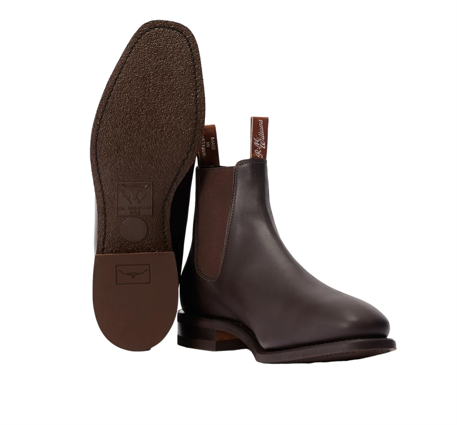 R.M. Williams Comfort Craftsman Boot Yearling Chestnut Boots Mørkebrun