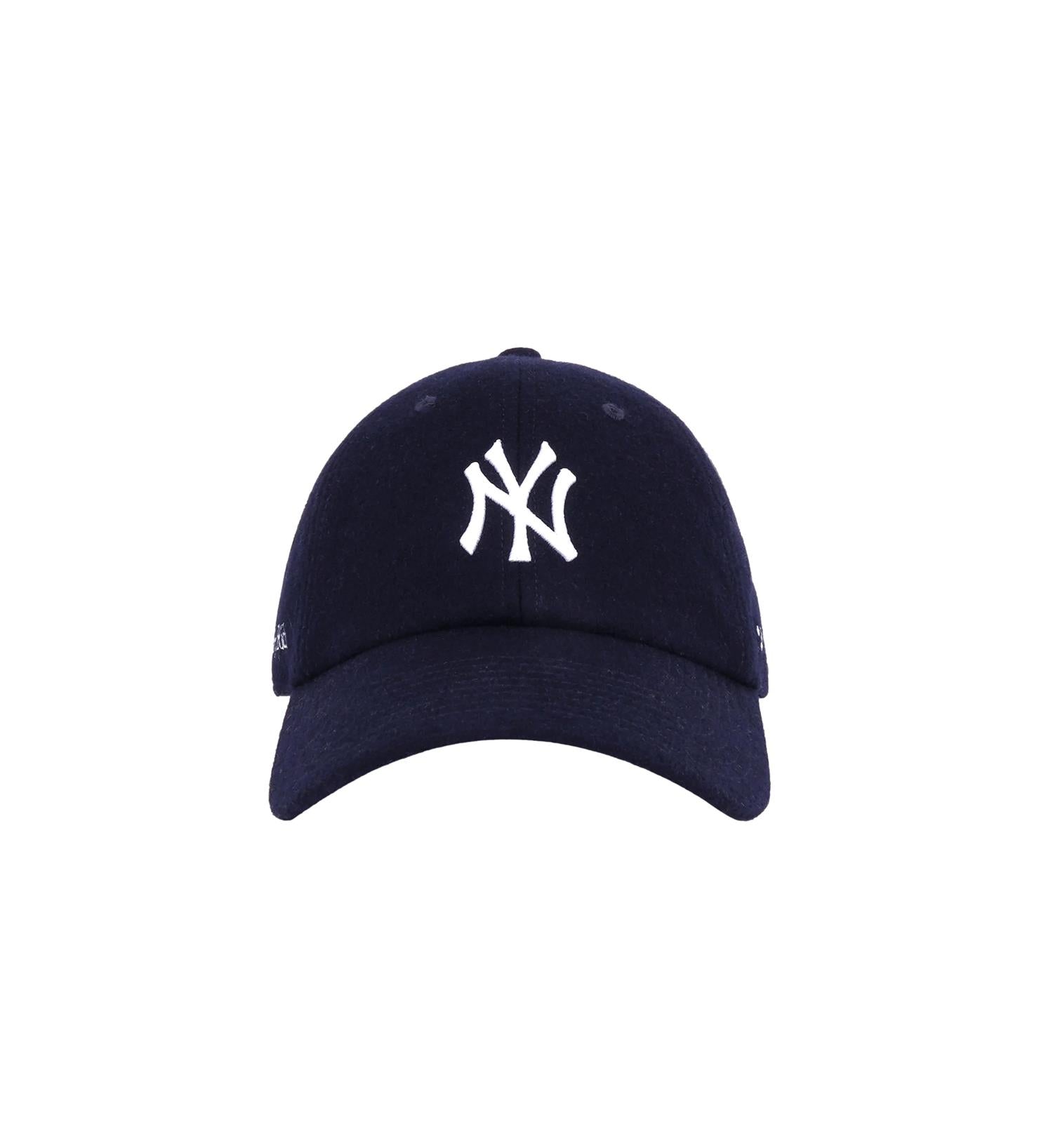 Sporty & Rich Yankees Serif Wool Hat Caps Navy - modostore.no