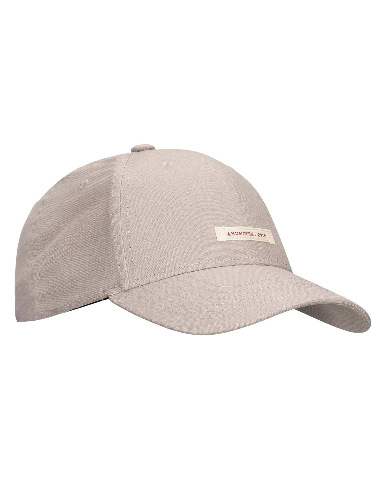 Amundsen Linen Patch Cap Caps Lysegrå