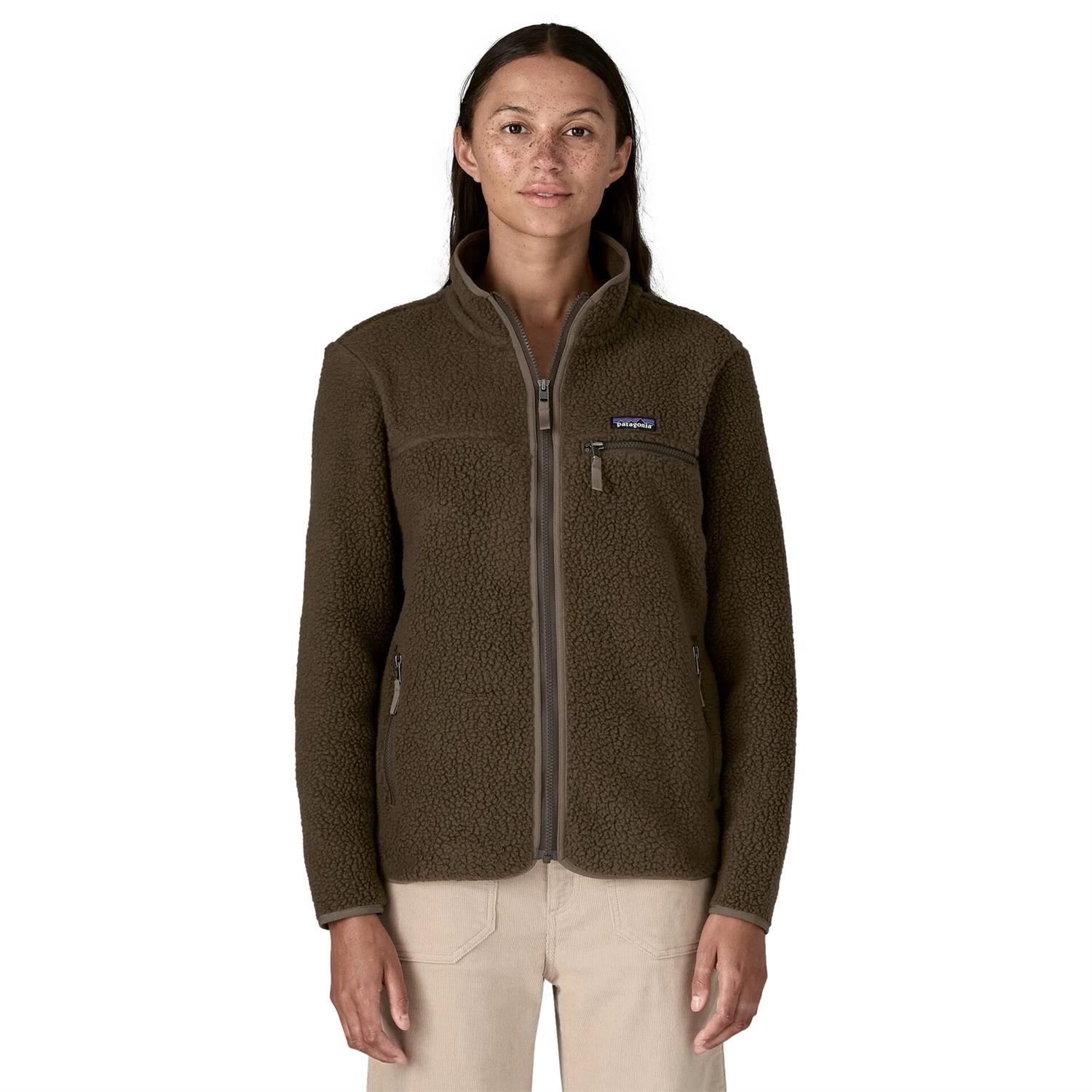 Patagonia W Retro Pile Jkt Otter Brown Jakke Brun