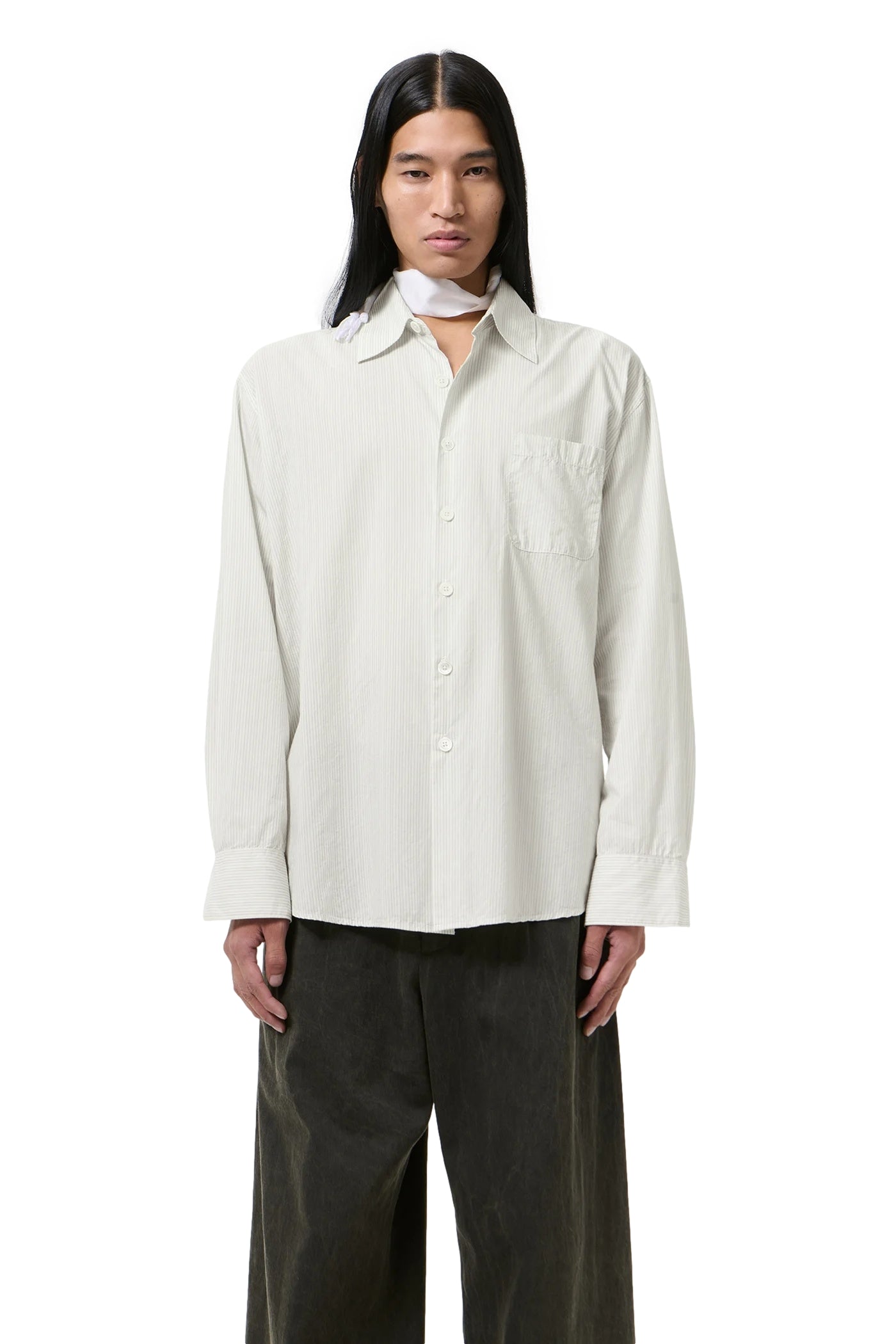 Our Legacy Above Shirt Skjorte Hvit Stripet