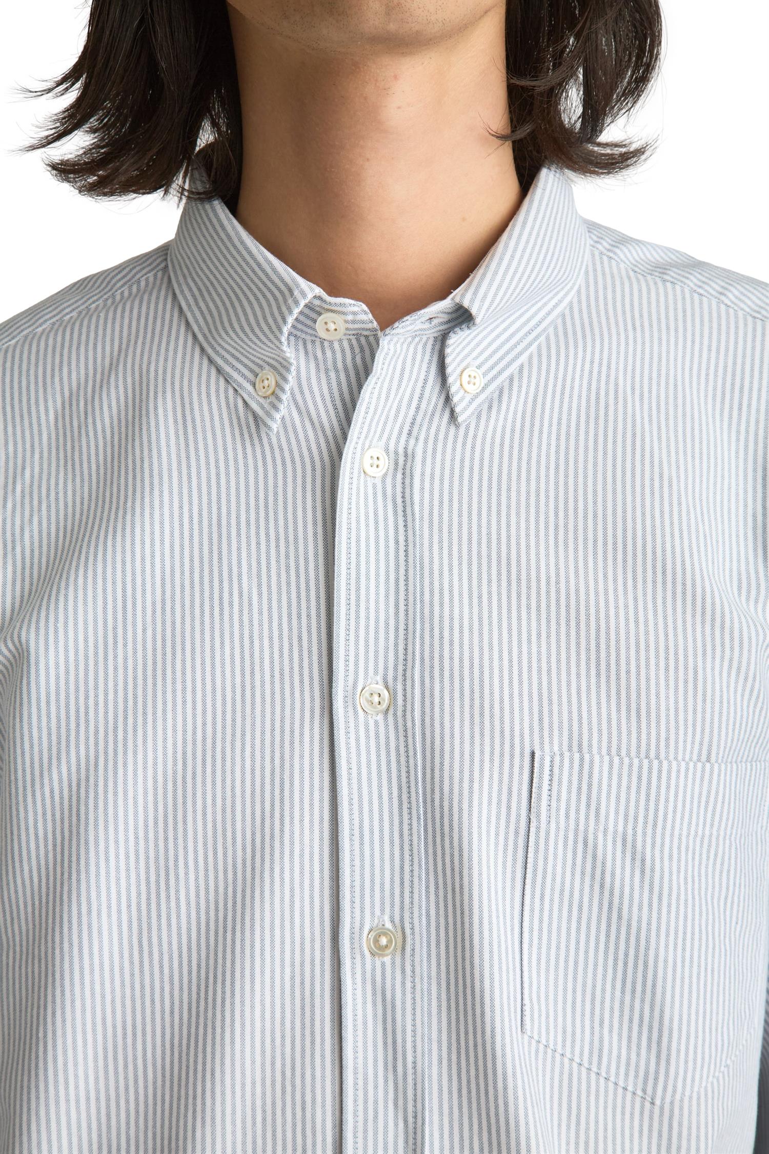 Livid Initial Navy Pinstripe Skjorte Striper - modostore.no