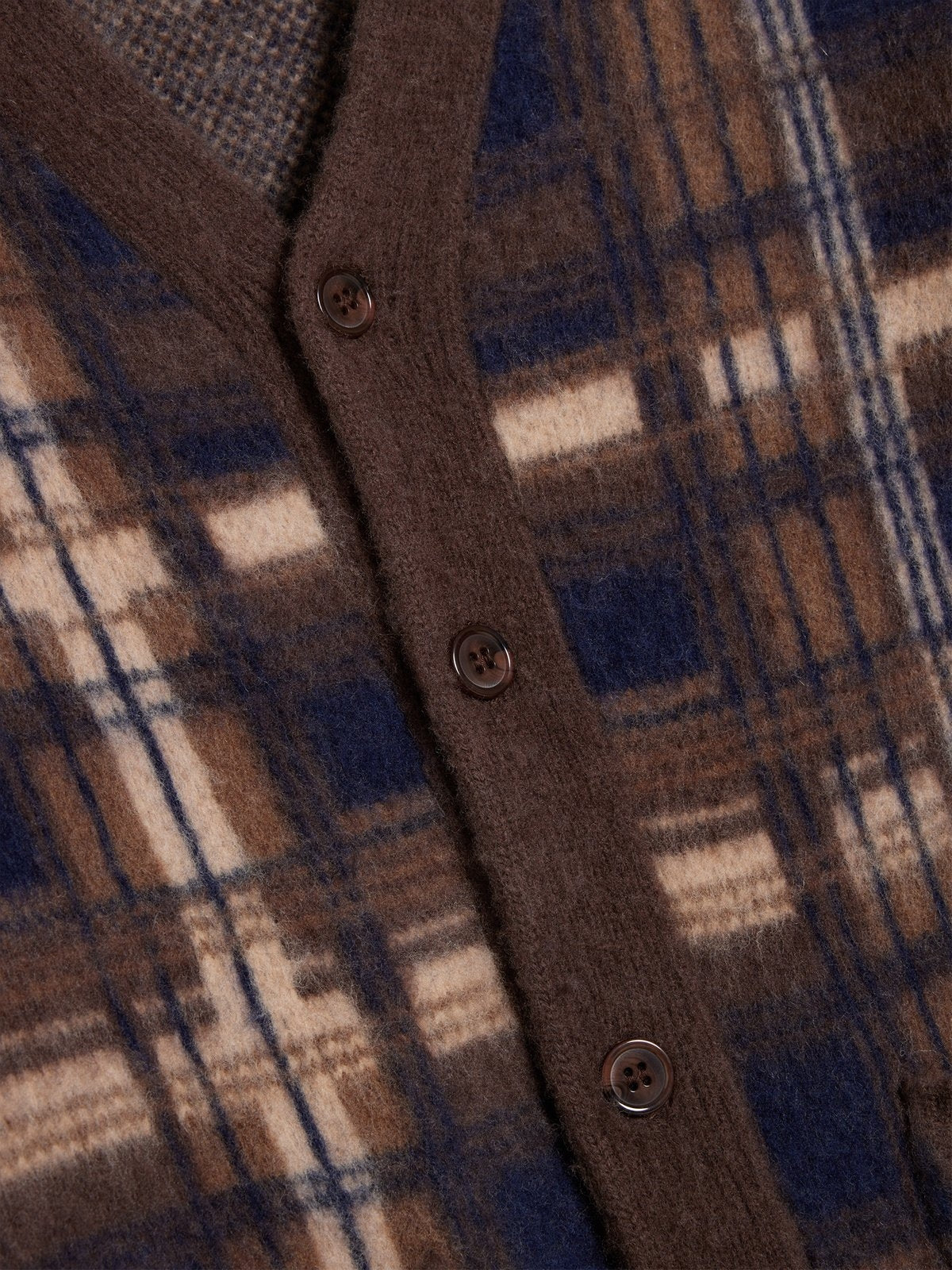 Holzweiler Covert Check Cardigan Cardigan Brun Mønster - modostore.no